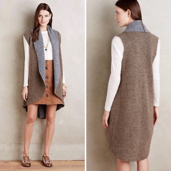 Anthropologie Jackets & Blazers - Anthropologie Moth Shawled Avalee Sweater Vest